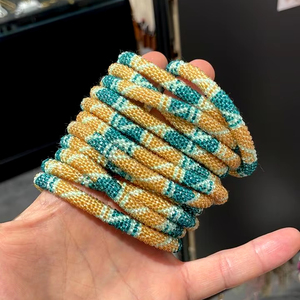 Pulseras de cuentas de vidrio-Hecho en Nepal-Pulseras de moda-Joyería de mujer-Pulseras de Venta caliente - Product Image 1