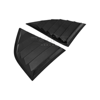 Haosheng - Cache-volets pour vitres arrière de voiture, en plastique noir brillant, garniture de vitre latérale arrière pour Dodge Challenger 2008-2023