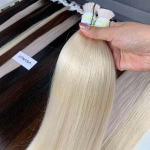 Extensions de cheveux en vrac les plus vendues 100% cheveux vietnamiens 1 paquet 100 grammes vague naturelle et droite 10A Grade Super Double dessiné 65cm - Product Image 1