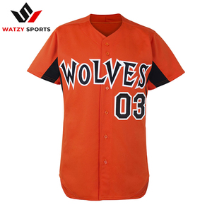 Ensemble d'uniformes de Baseball en tissu de maille bleue pour hommes, chemise de Venezuela, patchs de broderie, maillot de Softball pour femmes - Product Image 3
