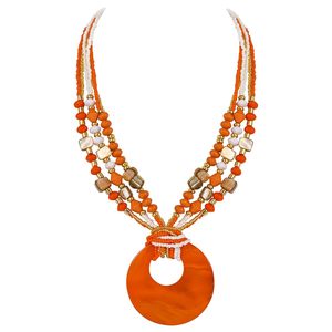 Tendance Jaune Perle Designer Collier Ensemble Résine Collier De Perles Galerie De Mode Lien Personnalisé Sautoirs Coeur Coupe Perles - Product Image 5