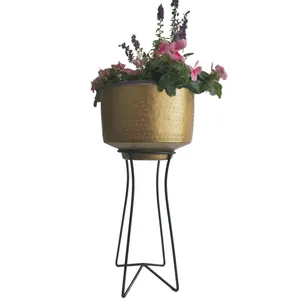 Modern Vintage Copper Metal <b>Planter</b> Pot New Arrival Hammered Indoor Cylinder Flower <b>Planter</b> Set for <b>Garden</b> Decorative Purpose - Product Image 4
