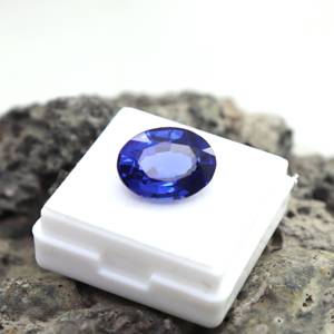 Tanzanite แท้จากภูเขา Kilimanjaro 10.25 CTS หินรูปไข่สีฟ้าเข้มอัญมณีแทนซาเน่หลวม Tanzanite APT สำหรับเครื่องประดับแหวน - Product Image 4