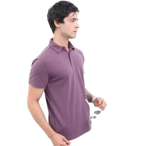 Camisas de Punto de Algodón para Hombre, Formales y de Lujo, Alta Calidad a Bajo Precio, Color Sólido, Manga Corta, Transpirables, de Piqué - Product Image 2
