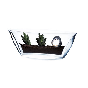 VCH1101 - Florero Transparente Tipo Barco - 8.5 x 3 - Product Image 2