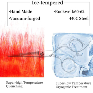 Tijeras Profesionales de Peluquería para Cortar el Cabello con Orificios Grandes para los Dedos, Hojas Rectas y Puntas Afiladas, Tijeras de Acero Inoxidable para Salón - Product Image 5