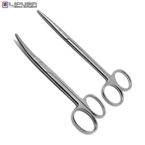 Ciseaux Metzenbaum manuels de haute qualité, droits et courbés, 6 pouces, à pointe arrondie, certifiés MOL, médicaux, chirurgicaux, vétérinaires - Product Image 1