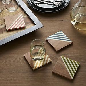 เพิ่มชุดที่รองแก้วไม้และเรซินอีพ็อกซี่ GARDEN-THEMED ที่รองแก้วแบบมีสไตล์ราคาดีสำหรับงานฝีมือจากช่างฝีมือ - Product Image 2