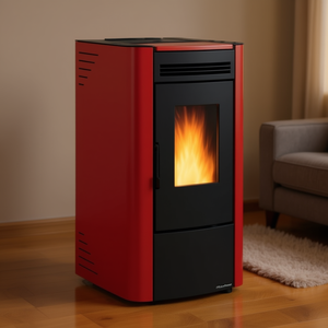 Estufa de Pellets KETTY 5.0 Bordeaux 6.5kW, 5 Estrellas, Clase A+, 1292201 - Product Image 3