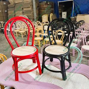 Silla de ratán hecha a mano con estilo moderno para niños, duradera y cómoda, superventas para cocina, dormitorio o sala de estar - Product Image 1