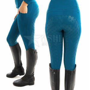 Pantalones ligeros de alta calidad para mujer, pantalones de capa Base para montar a caballo, conjunto al por mayor de moda con parte superior transpirable - Product Image 5