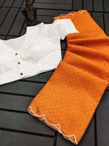 Dernière tenue de créateur Fancy Trending High on Demand Attractive Beautiful Arco Saree With Cut Border Work World Wide Exporter - Product Image 5