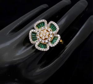 แหวนทองสุดทันสมัยทันสมัยสำหรับใส่ในงานเลี้ยงและงานแต่งงานคอลเลกชันเครื่องแต่งกายสำหรับผู้หญิงและเด็กผู้หญิง - Product Image 3