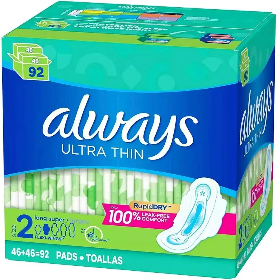 View larger image Add to Compare Share Always Ultra Thin Daytime Pads with Wings, Size 1, Regular, Unscented, 46 Ct
