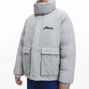 แจ็กเก็ตปลาปักเป้าสำหรับผู้ชายเสื้อแจ็กเก็ตขนเป็ดกันลมออกแบบได้ตามต้องการ - Product Image 4