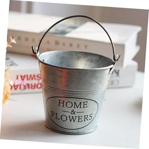 Prix le plus bas, jardinière galvanisée, petits seaux en métal pour vase à fleurs, plantation de ferme, jardinières d'extérieur pour la décoration du jardin - Product Image 2
