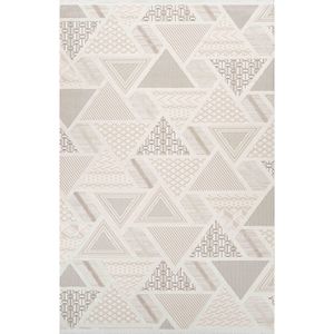 Doku 6008 moderno salón cocina pasillo alfombra Beige crema marrón textura suave hecha a máquina polipropileno a prueba de polvo - Product Image 1