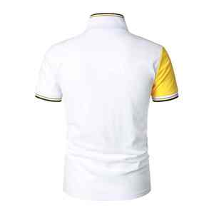 Polo pour homme Spandex Polyester mélangé avec tissu à séchage rapide évacuant l'humidité pour l'entraînement de golf et le tennis et l'usure quotidienne - Product Image 4