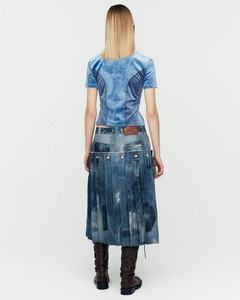 Camiseta de Manga Corta con Cuello Redondo y Estampado de Rayas para Hombre, Camiseta para Actividades al Aire Libre de Verano, Impresión Serigráfica Personalizada en Color - Product Image 5