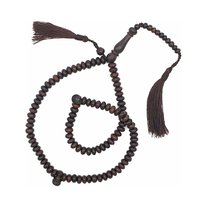 Vente en gros de Tasbih islamique personnalisé en acier inoxydable, perles de Dhikr faites à la main, Misbaha de prière religieuse, perles de prière Tasbeeh, garantie à 100%