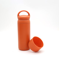 Manchon de protection pour tasse à café en silicone de qualité alimentaire, antidérapant, écologique, moderne, 500 ml, multicolore, cylindrique, avec logo personnalisé, Earth