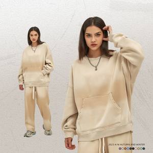 OEM Streetwear ácido lavado sudaderas con capucha Casual Vintage lavado hombres sudaderas con capucha y chándal marca privada hombres trajes sudadera sudaderas con capucha - Product Image 4