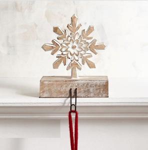 ของประดับตกแต่งโต๊ะคริสต์มาสไม้สไตล์โมเดิร์น รูปทรงสัตว์ที่สวยงาม พร้อมใบไม้สีเขียวสำหรับฤดูหนาว - Product Image 6