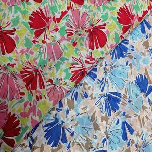 Stock-17038; 60S Tela de gasa elástica ligera 75gsm 57 "/58" Tejido 60S Algodón Slub Print Uso al aire libre Niños Niñas - Product Image 2