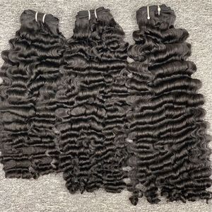 Venta al por mayor 100% Extensiones de Cabello Humano Ondulado Rizado Extensiones de Cabello Liso Doble Dibujado Envoltura Natural Alrededor Extensiones de Cabello con Cordón - Product Image 1
