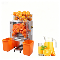 Extracteur de jus d'orange électrique commercial en acier inoxydable 304 haute productivité pour usine de transformation de fruits avec moteur