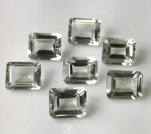 Offre Spéciale naturel vert améthyste pierre précieuse en vrac octogone coupe à facettes 4x6mm-10x12mm pour la fabrication de bijoux - Product Image 1