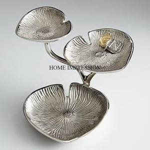 Centros de Mesa y Decoración para Bodas y Fiestas en Villas Más Demandados, Artículos para Servir Comida y Otros, Cuencos Elegantes Chapados en Oro - Product Image 5