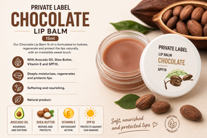 Bálsamo Labial de Chocolate de Marca Privada SPF10 15ml OEM |   Cuidado Labial Hidratante con Manteca de Karité y Vitamina E |   España UE - Product Image 2