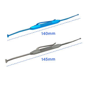 Instrumentos de cirugía ocular de acero inoxidable o titanio depresor escleral de doble extremo Schociet oftálmico por instrumento Surgiright - Product Image 5