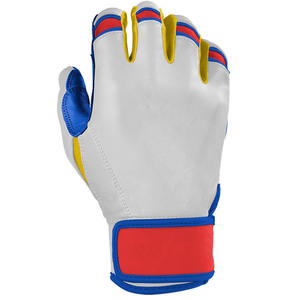 Guantes de bateo de béisbol de puño corto duraderos y cómodos Guantes de bateo de tallas juveniles para adultos personalizados de alta calidad - Product Image 4