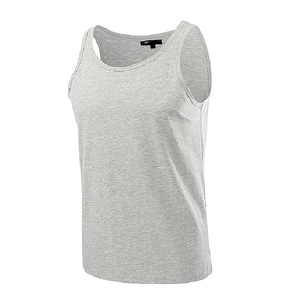 High Quality Luxury Men's Solid Color 100% Cotton Single Jersey Sleeve Less Round Neck Men's tank Top From Bangladesh Best Price - Product Image 3