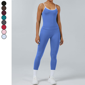 Women's <b>High</b> <b>Waist</b> Quick Dry <b>Seamless</b> Yoga <b>Leggings</b> with Drawstring Closure Solid Pattern Sportswear Activewear - Product Image 3