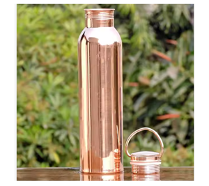Elegante Botella de Agua Portátil de Cobre Puro 100%, Diseño Moderno, de Alta Calidad, con Diseños Personalizados, Directo de India - Product Image 3