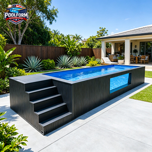 Above Ground Fiberglass Swimming <b>Pool</b> Outdoor Spa Multifunctional Ready to Use Backyard Kids Customized Color Durable <b>Pool</b> Frame - Product Image 6