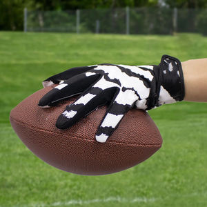 Guantes de fútbol Cómodos y suaves Guantes de fútbol americano 2025 Diseño de equipo personalizado Venta caliente Guante de fútbol americano - Product Image 4