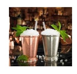 Argent Plaqué Kentucky Derby Mint Julep Cup 12 oz avec Poignée et Couvercle Gift Cup Eco-Friendly Wholesale Factory India - Product Image 5