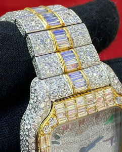 Reloj de Diamantes VVS de la Mejor Calidad, Reloj de Diamantes Cultivados en Laboratorio, Joyería de Moda - Product Image 2