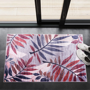 พรมปูพื้นลายดอกไม้สีเบจสไตล์โมเดิร์น ซักได้ รุ่น 3001 จาก Depot Home - Product Image 3