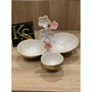 ชามตกแต่งรูปช้างทำด้วยมือพร้อมกระจกสีเขียวด้านบนและฐานทองสำหรับตกแต่งบ้านสุดหรูชามช็อคโกแลตของขวัญตามเทศกาล - Product Image 5