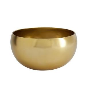 Bol en métal au design tendance, aspect haut de gamme, bol rond en métal argenté pour servir les aliments, les fruits, les dattes, utilisation au restaurant - Product Image 3