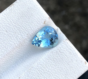 Aigue-marine en forme de poire Nano Santa Maria Blue Cut pierres précieuses en vrac directement du fabricant prix de gros 2x4mm à 20x30mm poires - Product Image 3