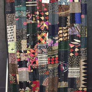 ผ้าห่มควิลท์ผ้าฝ้ายงานปะติดสไตล์วินเทจ งานฝีมือ ตกแต่งบ้าน - Product Image 3