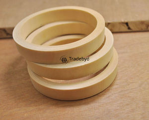 Ensemble de bracelets en bois naturel pour femmes bijoux de mode de style bohème faits à la main par Tradebyd - Product Image 1