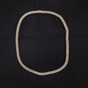 Chaîne élégante en or massif 9 carats avec diamant de laboratoire de 76,46 carats pour femme, certifiée IGI, bijou de luxe lourd, cadeau de mariage - Product Image 3