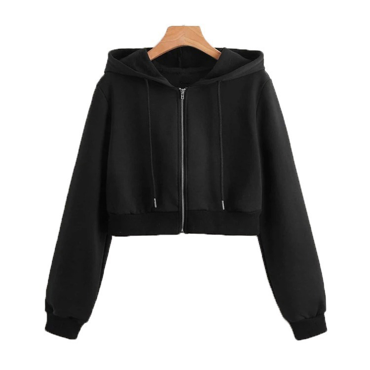 Women's Crop Top Long Sleeve for Workout Fitness Gym Yoga Winter Wear Crop Top Hoodies Wearing Wholesale Rate OEM Custom